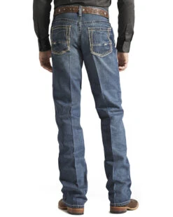 Ariat Men's M4 Gulch Medium Wash Relaxed Low Rise Bootcut Jeans
