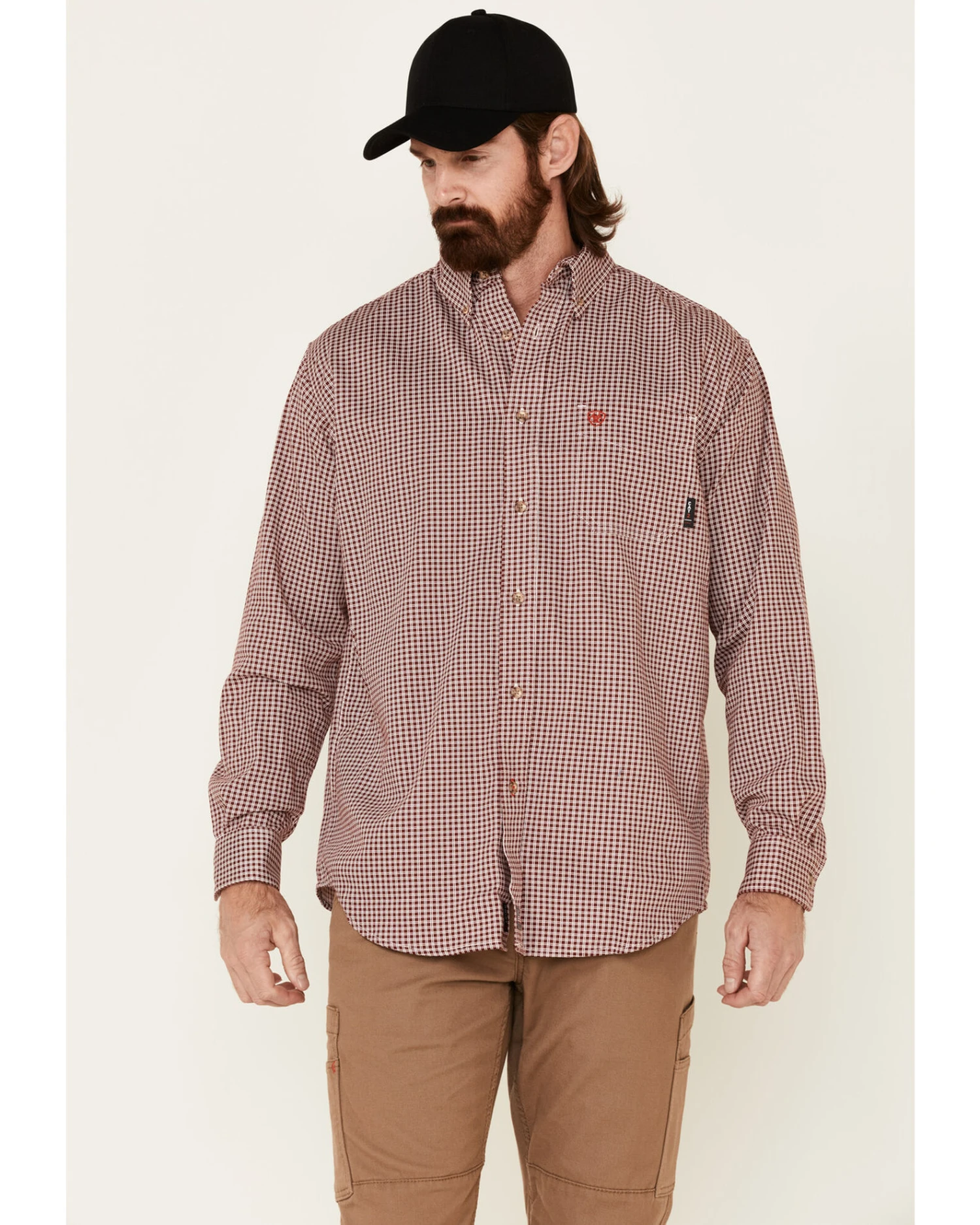 Ariat Men's FR Plaid Print Long Sleeve Work Shirt - Big & Tall 3 Ariat Men's FR Plaid Print Long Sleeve Work Shirt - Big & Tall