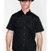 Gibson Men's Solid Short Sleeve Snap Western Shirt - Big 2 Gibson Men's Solid Short Sleeve Snap Western Shirt - Big -Wrangle Clothing Shop 2000211603 001 P1