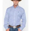 Cinch Men's Royal Blue Stripe Long Sleeve Button-Down Shirt -Wrangle Clothing Shop 2000240144 460 P1