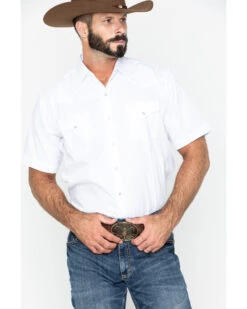 Ely Walker Men's Tone On Tone Stripe Short Sleeve Pearl Snap Western Shirt - Tall  -Wrangle Clothing Shop 2000244829 100 P3