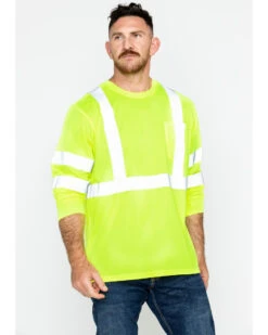 Hawx Men's Reflective Long Sleeve Work Tee 