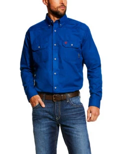 Ariat Men's FR Featherlight Long Sleeve Button Down Work Shirt 