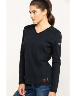 Ariat Women's FR AC Long Sleeve Work Top -Wrangle Clothing Shop 2000269247 001 P3