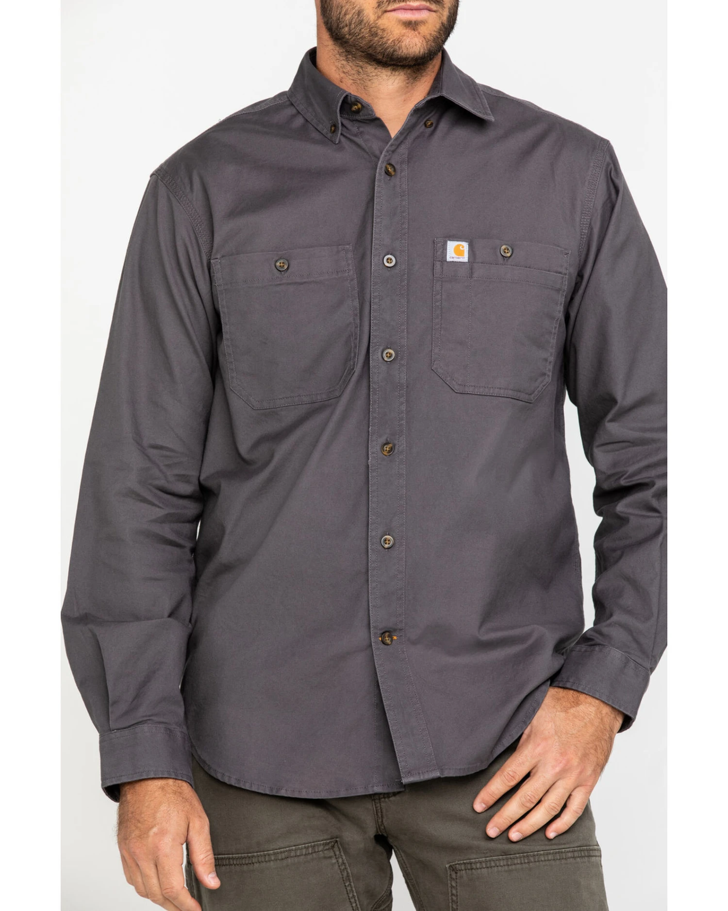 Carhartt Men's Rugged Flex Rigby Long Sleeve Work Shirt 6 Carhartt Men's Rugged Flex Rigby Long Sleeve Work Shirt - Image 4