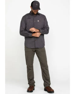 Carhartt Men's Rugged Flex Rigby Long Sleeve Work Shirt 13 Carhartt Men's Rugged Flex Rigby Long Sleeve Work Shirt -Wrangle Clothing Shop 2000282386 020 P6