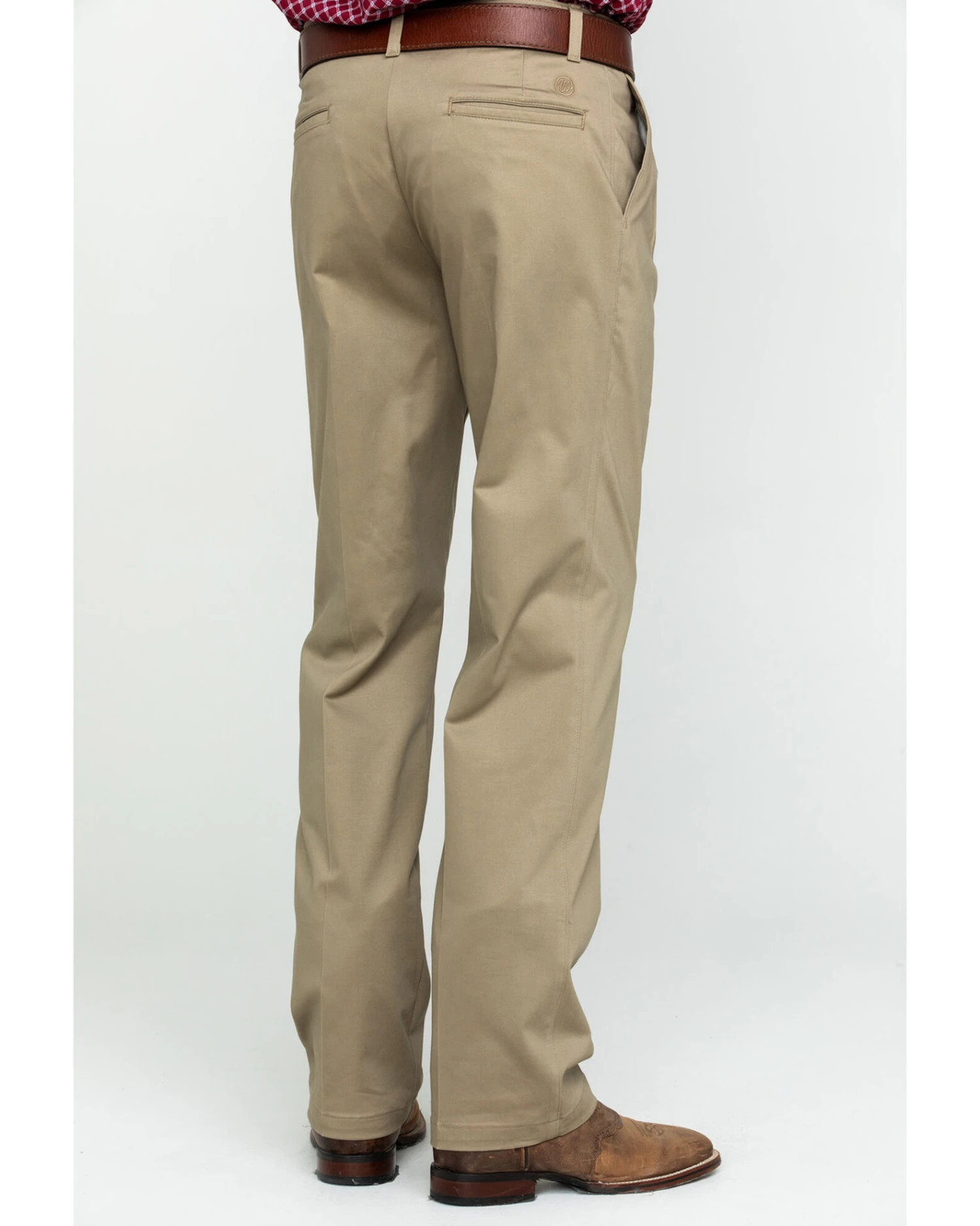 Wrangler Men's Khaki Casual Pleated Front Western Pants 5 Wrangler Men's Khaki Casual Pleated Front Western Pants - Image 3