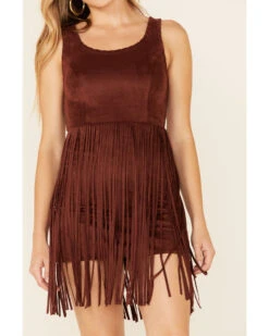 Idyllwind Women's Lady Luck Faux Suede Fringe Dress 8 Idyllwind Women's Lady Luck Faux Suede Fringe Dress -Wrangle Clothing Shop 2000342526 220 P3