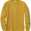 Carhartt Men's Loose Fit Heavyweight Long Sleeve Logo Graphic Work T-Shirt -Wrangle Clothing Shop 2000343675 700 P1