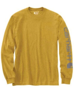 Carhartt Men's Loose Fit Heavyweight Long Sleeve Logo Graphic Work T-Shirt