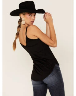 Shyanne Women's Faux Suede Latter Trim Cami  -Wrangle Clothing Shop 2000351342 001 P4