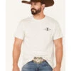 Cowboy Up Men's Longhorn Barb Wire Skull Graphic Short Sleeve T-Shirt  -Wrangle Clothing Shop 2000354192 280 P1