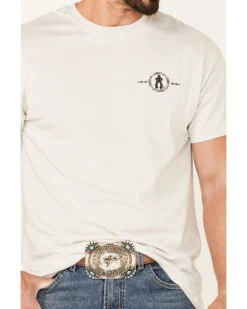 Cowboy Up Men's Longhorn Barb Wire Skull Graphic Short Sleeve T-Shirt 7 Cowboy Up Men's Longhorn Barb Wire Skull Graphic Short Sleeve T-Shirt -Wrangle Clothing Shop 2000354192 280 P2