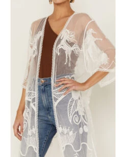 Shyanne Women's Lace Tassel Kimono  -Wrangle Clothing Shop 2000358596 103 P3