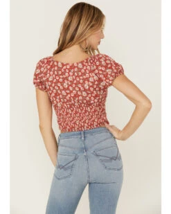 Idyllwind Women's Bay Cove Floral Crop Peasant Top 8 Idyllwind Women's Bay Cove Floral Crop Peasant Top -Wrangle Clothing Shop 2000359154 644 P3