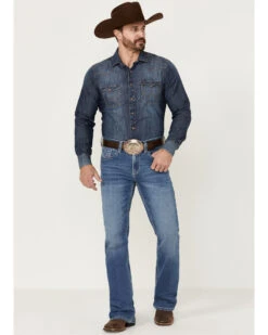 Cody James Men's Silverton Light Wash Stretch Relaxed Bootcut Jeans 