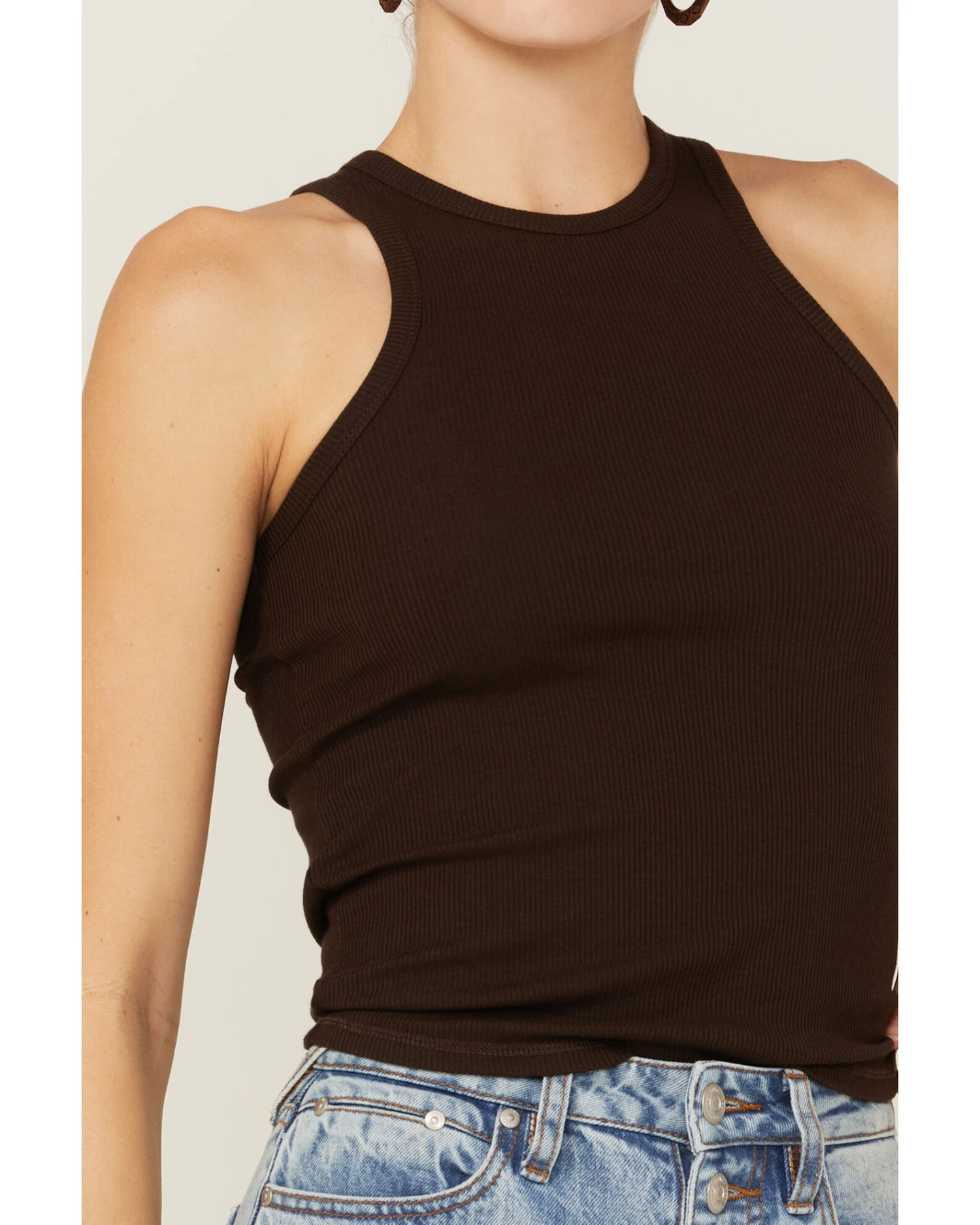 Cleo + Wolf Women's Easy Ribbed Layering Tank Top 4 Cleo + Wolf Women's Easy Ribbed Layering Tank Top - Image 2