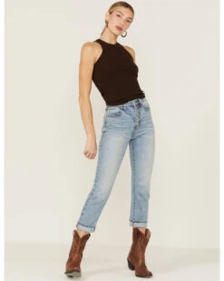 Cleo + Wolf Women's Easy Ribbed Layering Tank Top 9 Cleo + Wolf Women's Easy Ribbed Layering Tank Top -Wrangle Clothing Shop 2000359352 201 P4