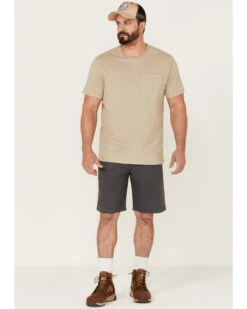 Brothers & Sons Men's Weathered Ripstop Stretch Slim Shorts