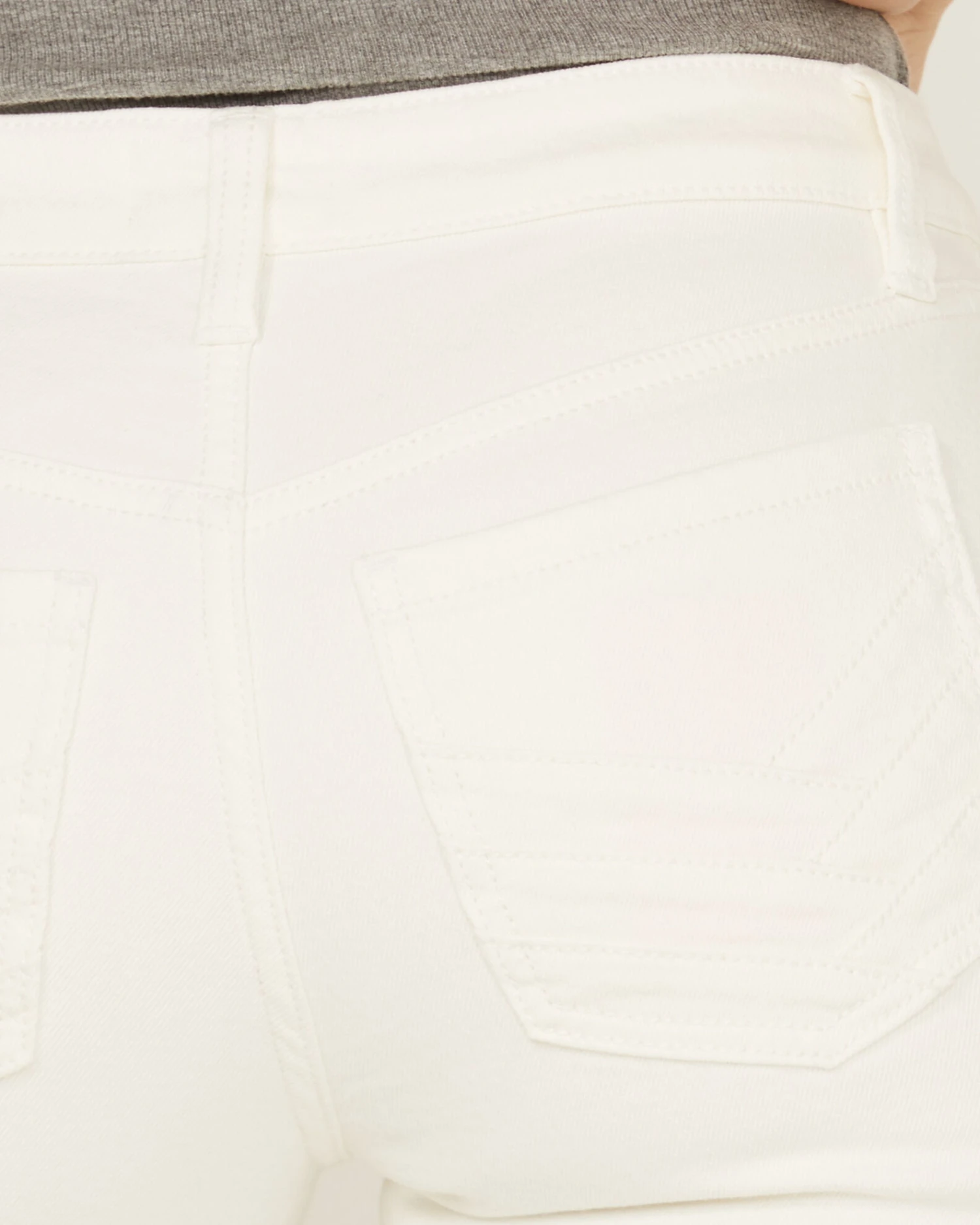 Shyanne Women's Mr. Flare Mid Rise White Cloud Dancer Flare Jeans 6 Shyanne Women's Mr. Flare Mid Rise White Cloud Dancer Flare Jeans - Image 4