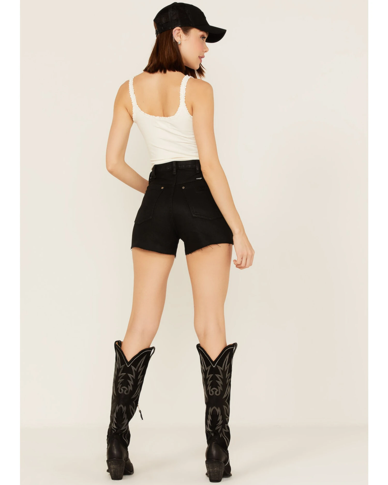 Wrangler X Fender Women's High Rise Festival Shorts 5 Wrangler X Fender Women's High Rise Festival Shorts - Image 3