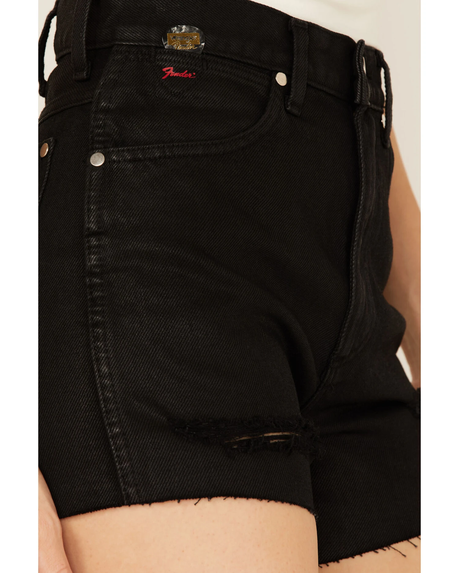 Wrangler X Fender Women's High Rise Festival Shorts 6 Wrangler X Fender Women's High Rise Festival Shorts - Image 4