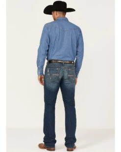 Cinch Men's Ian Dark Stonewash Performance Stretch Slim Bootcut Jeans 8 Cinch Men's Ian Dark Stonewash Performance Stretch Slim Bootcut Jeans -Wrangle Clothing Shop 2000362785 402 P3