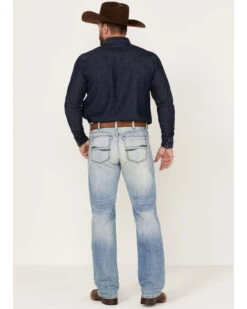 Cinch Men's Light Stonewash White Label Peformance Stretch Relaxed Straight Jeans 8 Cinch Men's Light Stonewash White Label Peformance Stretch Relaxed Straight Jeans -Wrangle Clothing Shop 2000362805 402 P3