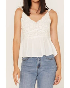 Shyanne Women's Flutter Sleeve Tank 8 Shyanne Women's Flutter Sleeve Tank -Wrangle Clothing Shop 2000364742 100 P3