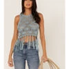 Shyanne Women's Yarn Crochet Fringe Trim Tank -Wrangle Clothing Shop 2000364791 450 P1