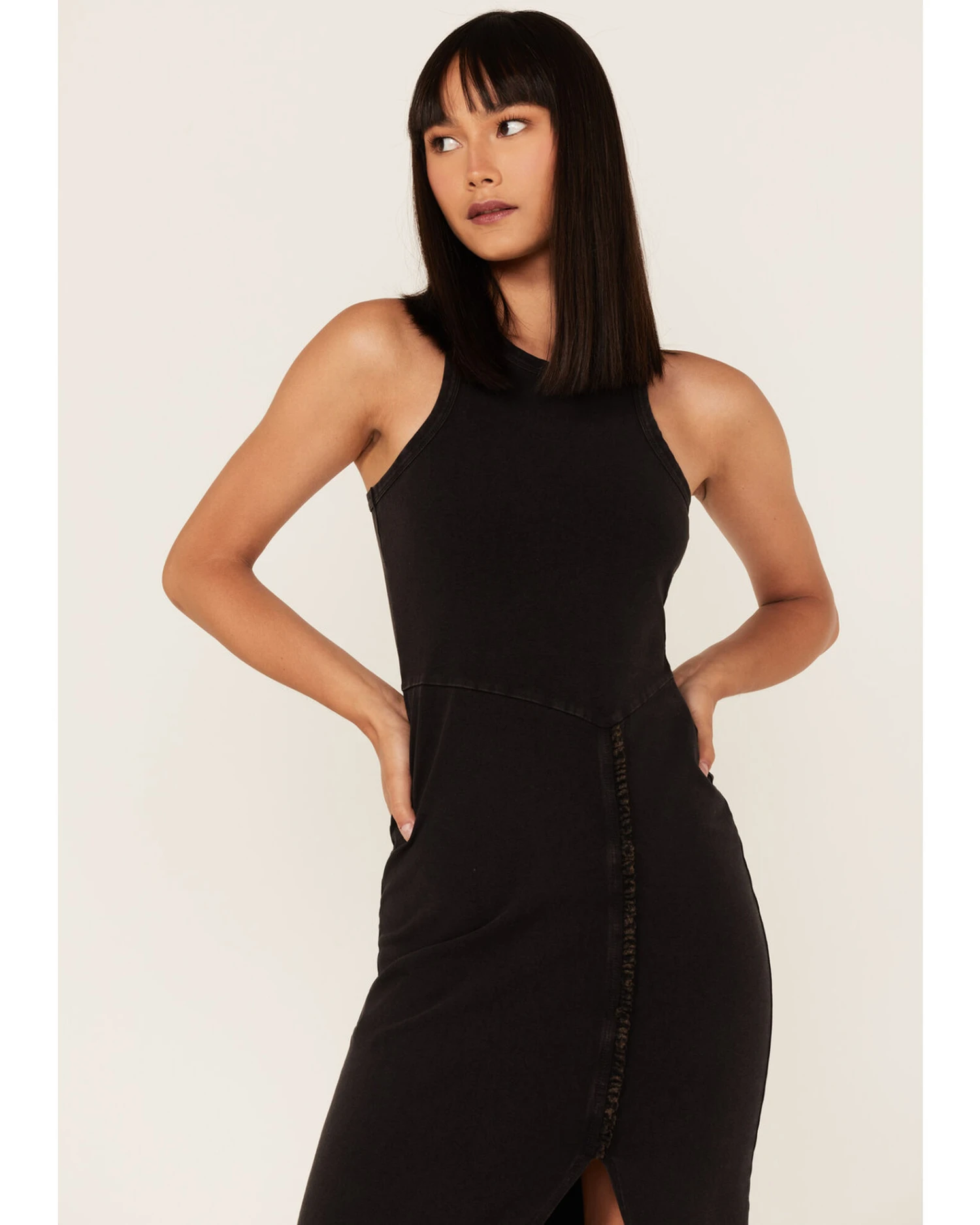 Cleo + Wolf Women's Halter Slit Midi Dress 4 Cleo + Wolf Women's Halter Slit Midi Dress - Image 2