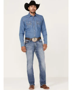 Cody James Men's Dice House Medium Wash Stretch Stackable Straight Jeans