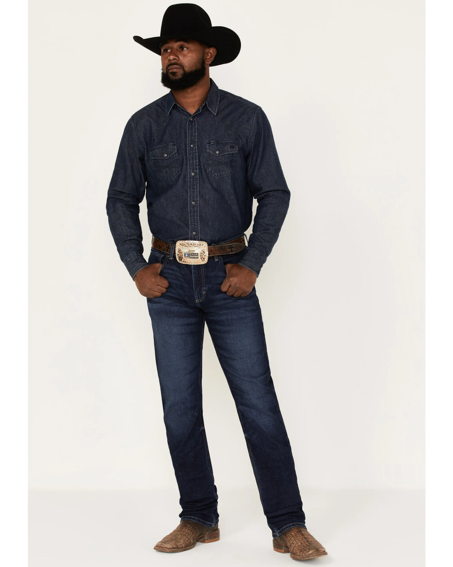 Wrangler 20X Men's Dawn Dark Wash Stretch Slim Straight Jeans 3 Wrangler 20X Men's Dawn Dark Wash Stretch Slim Straight Jeans