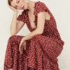 Beyond The Radar Women's Picnic Dot Maxi Dress -Wrangle Clothing Shop 2000366187 600 P1