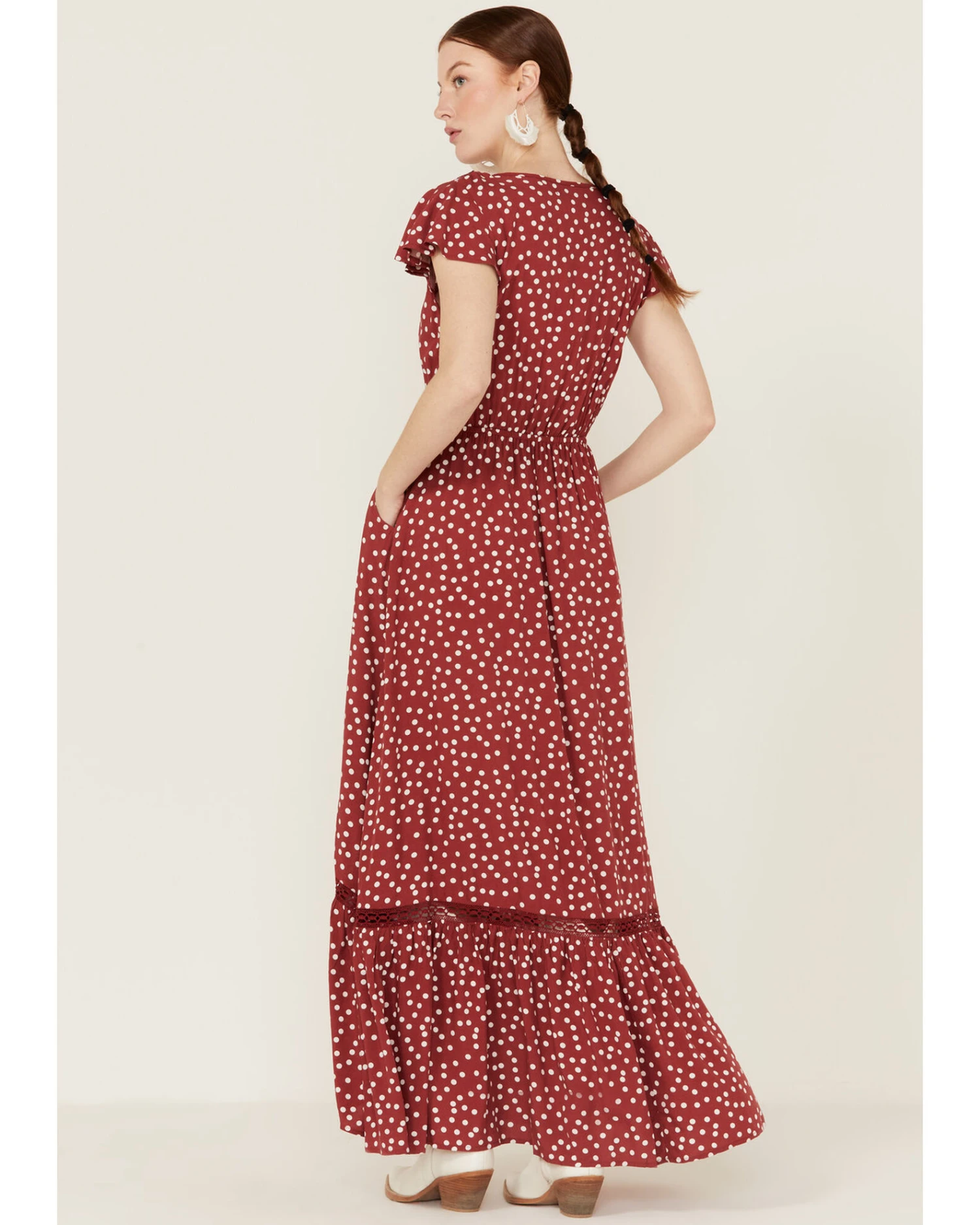 Beyond The Radar Women's Picnic Dot Maxi Dress 6 Beyond The Radar Women's Picnic Dot Maxi Dress - Image 4