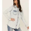 RRR Women's Southwestern Yokes Denim Shirt -Wrangle Clothing Shop 2000366375 400 P1