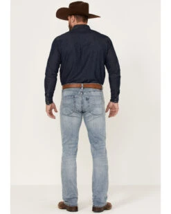 Rock & Roll Denim Men's Hooey Light Vintage Wash Revolver Stretch Slim Straight Jeans