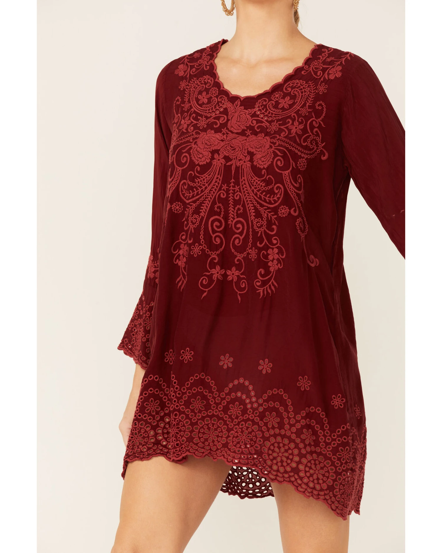 Johnny Was Women's Garnet Rhine Long Sleeve Tunic Dress 4 Johnny Was Women's Garnet Rhine Long Sleeve Tunic Dress - Image 2