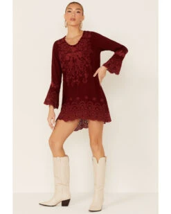 Johnny Was Women's Garnet Rhine Long Sleeve Tunic Dress 9 Johnny Was Women's Garnet Rhine Long Sleeve Tunic Dress -Wrangle Clothing Shop 2000367760 600 P4
