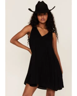 Rock & Roll Denim Women's Embroidered Keyhole Shift Dress -Wrangle Clothing Shop 2000368503 001 P4