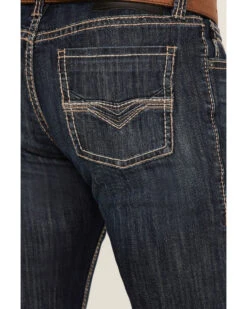 Rock & Roll Denim Men's Revolver Dark Wash Stretch Slim Straight Jeans  -Wrangle Clothing Shop 2000368871 416 P2