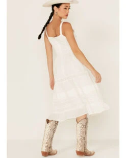 Skies Are Blue Women's Crochet Sleeveless Midi Dress -Wrangle Clothing Shop 2000370588 100 P4