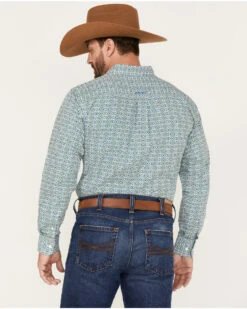 Ariat Men's Berwick Southwestern Print Fitted Button-Down Western Shirt  -Wrangle Clothing Shop 2000371740 100 P4