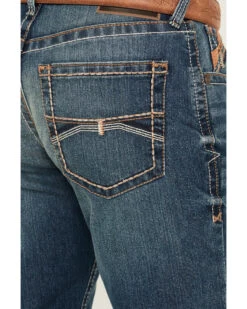 Ariat Men's M4 Cayman Ramos Medium Wash Relaxed Boot Stretch Denim Jeans -Wrangle Clothing Shop 2000371981 400 P4