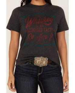 Wrangler Women's Whiskey Acquired Taste Graphic Tee -Wrangle Clothing Shop 2000372292 001 P3