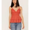 Tempted Women's Crochet Ruffle Crop Cami Top 1 Tempted Women's Crochet Ruffle Crop Cami Top -Wrangle Clothing Shop 2000372838 220 P1