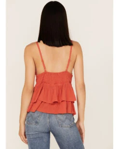 Tempted Women's Crochet Ruffle Crop Cami Top -Wrangle Clothing Shop 2000372838 220 P4