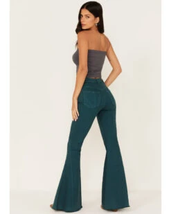 Shyanne Women's High Rise Super Flare Jeans 8 Shyanne Women's High Rise Super Flare Jeans -Wrangle Clothing Shop 2000373375 443 P3