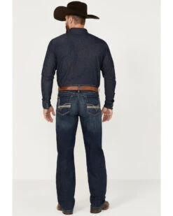 Cinch Men's Grant Dark Stonewash Relaxed Bootcut Stretch Performance Jeans 8 Cinch Men's Grant Dark Stonewash Relaxed Bootcut Stretch Performance Jeans -Wrangle Clothing Shop 2000373482 402 P3