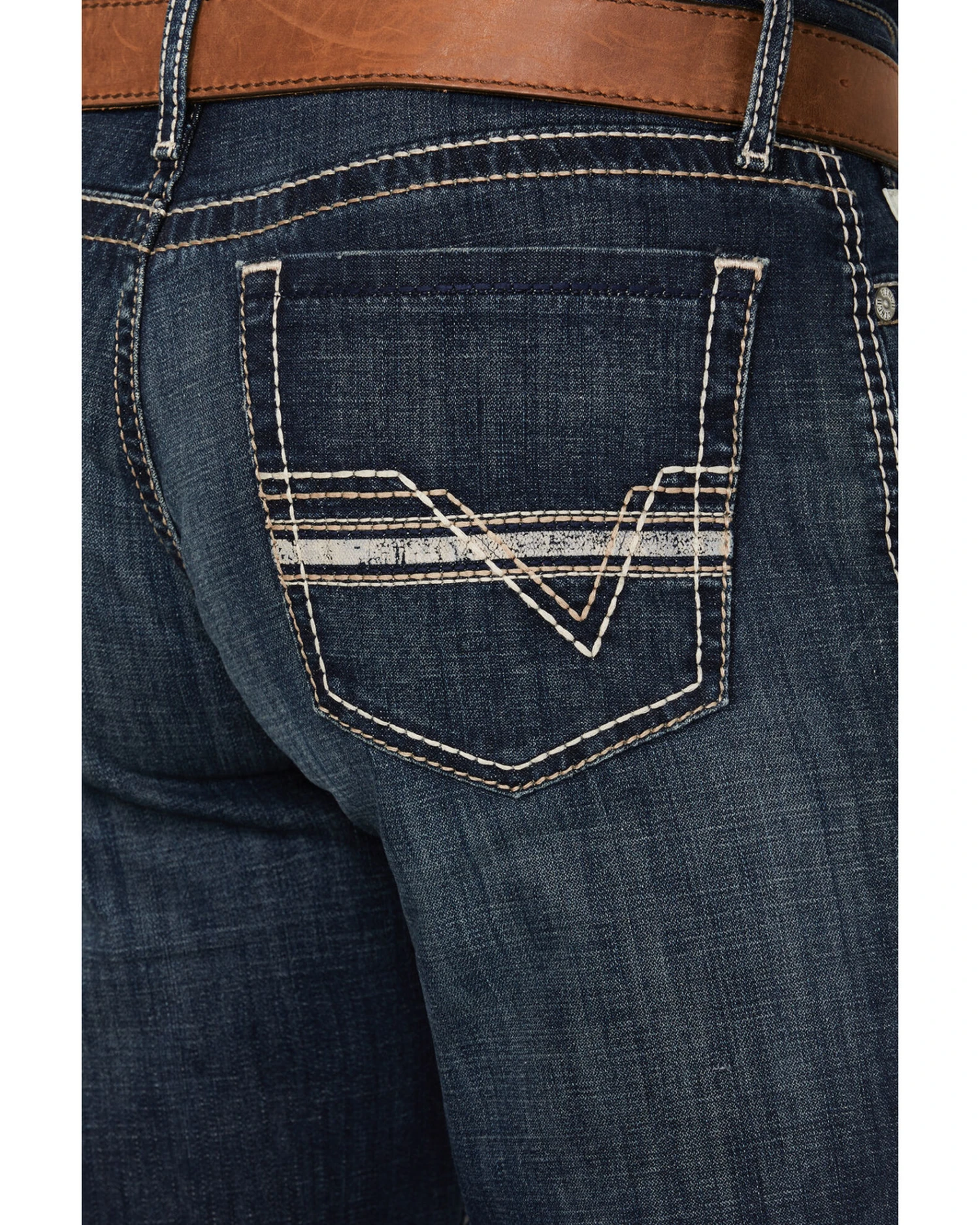 Cinch Men's Grant Dark Stonewash Relaxed Bootcut Stretch Performance Jeans 6 Cinch Men's Grant Dark Stonewash Relaxed Bootcut Stretch Performance Jeans - Image 4